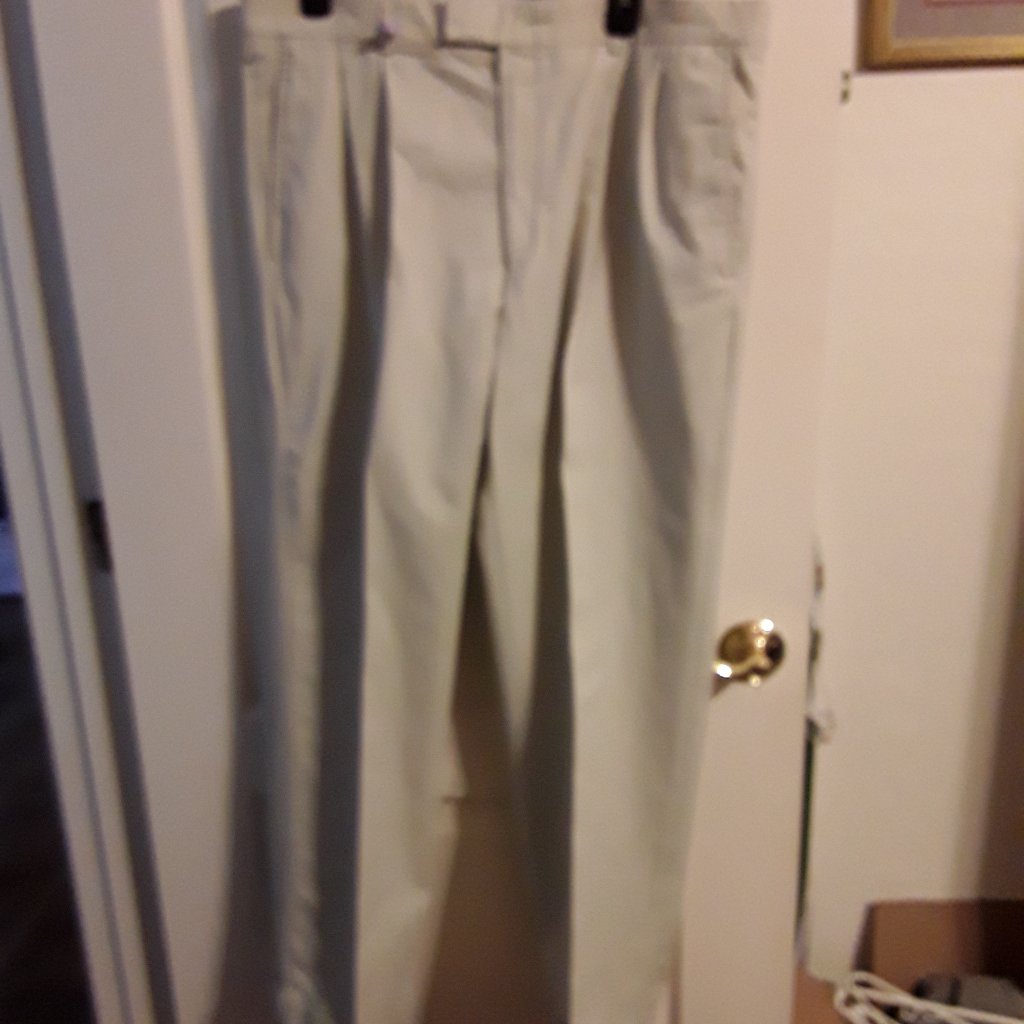 Men's Haggar Stone White Dress Pants - Size 38 X 32